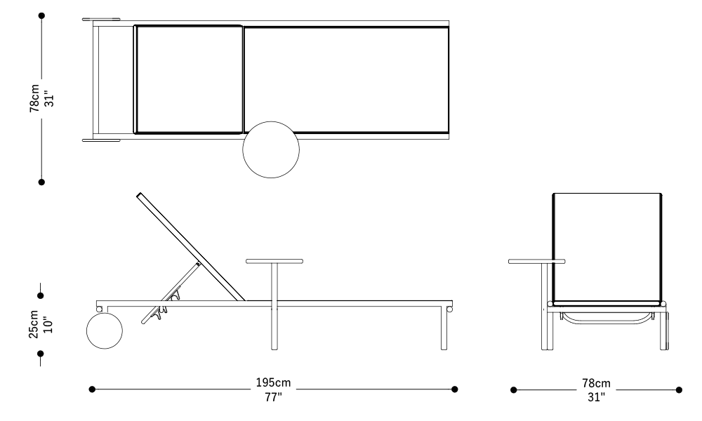 Imagen de las dimensiones principales del producto